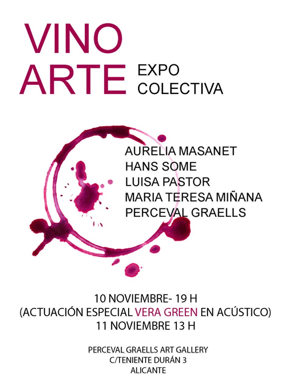 Invitación Exposicion Colectiva  - Vino Arte 2022, Alicante
